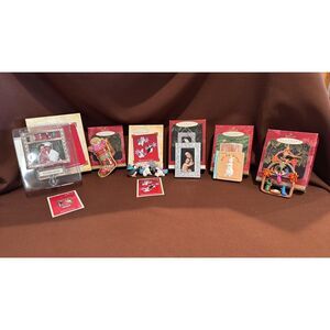 Lot of 6 Hallmark Oranments